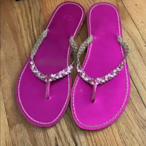 Gap metallic pink sandals NEW 9 made in Brazil